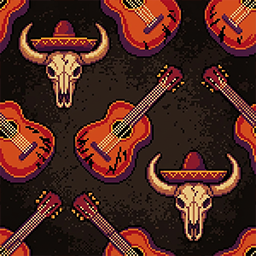 cuernos-and-banjos-pattern
